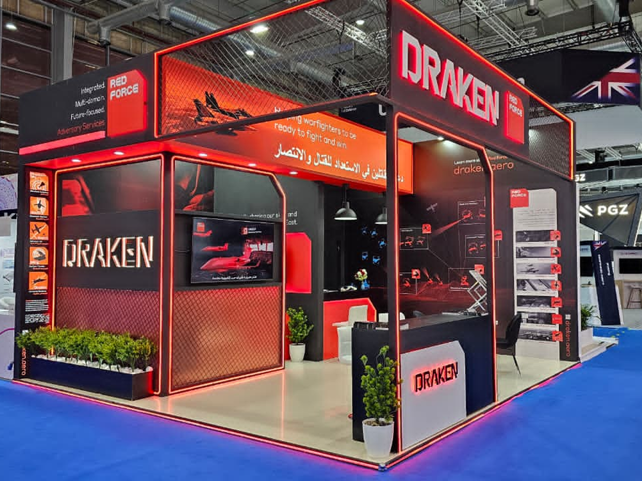 Suprano Displays Draken Trade Show Boot Builder